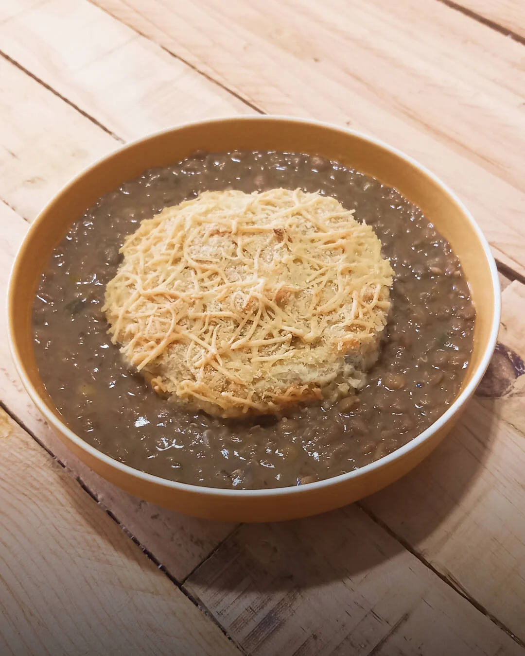 Brandade de morue, lentilles mijotées façon créole